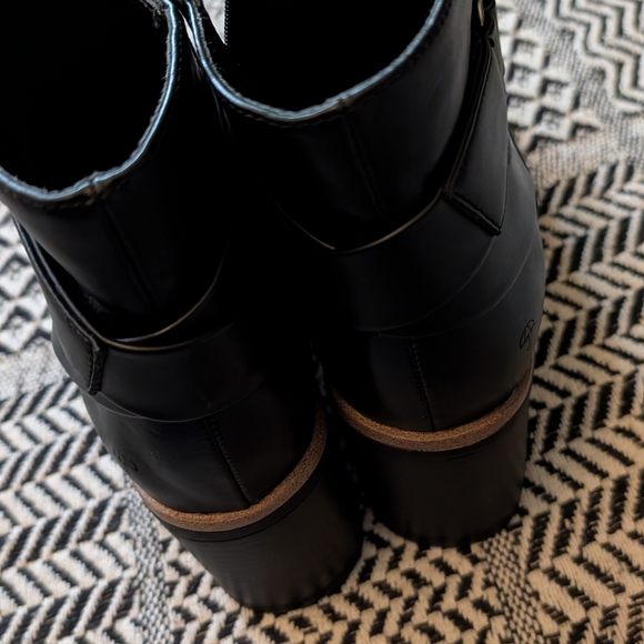 Naturalizer Black Ankle Boots with Buckle Detail - Picture 6 of 13